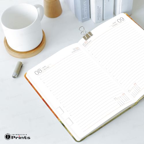 Image of Jhingalala Diaries - Hardbound Executive Planner Diary 2026 With Dates I One Day to a Page Format I 365 Dates New Year 2026 Diary For Personal and Office Use I A5 Size 21 x 15 cms I 344 Pages
