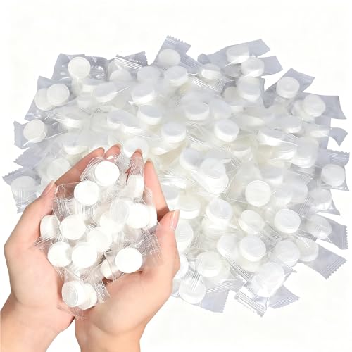 WAONIQ 100 Pieces of Portable Disposable Mini Compressed Towel Sheets - Coin-Shaped Face Towel Tissues, Suitable for Travel, Camping, Hiking, Outdoor Sports, Beauty Salons and Home Use