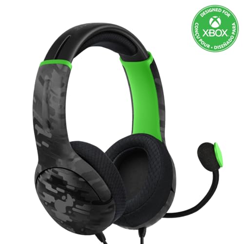Image of PDP AIRLITE Wired Headset: Neon Carbon - Xbox Series X|S, Xbox One, & Windows 10 /11 PC