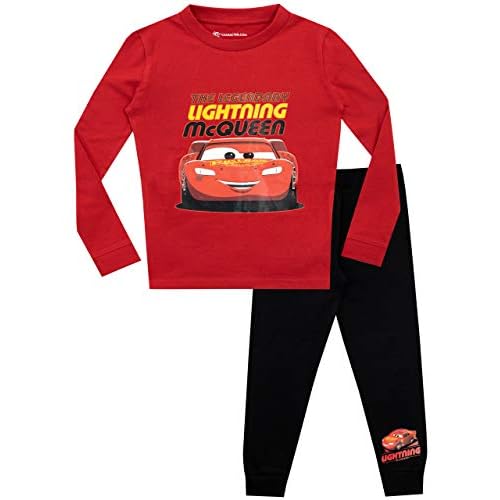 Disney Jungen Cars Schlafanzug Slim Fit Rot 104