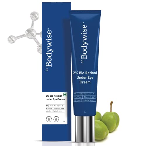 Be Bodywise 2% Bio Retinol Under Eye Cream 15g | With 2% Bio Retinol, 1% Niacinamide & 2% Kakadu Plum | Helps to Reduce…