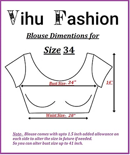 Image of Vihu Fashion Women Georgette Half Sleeve Blouse