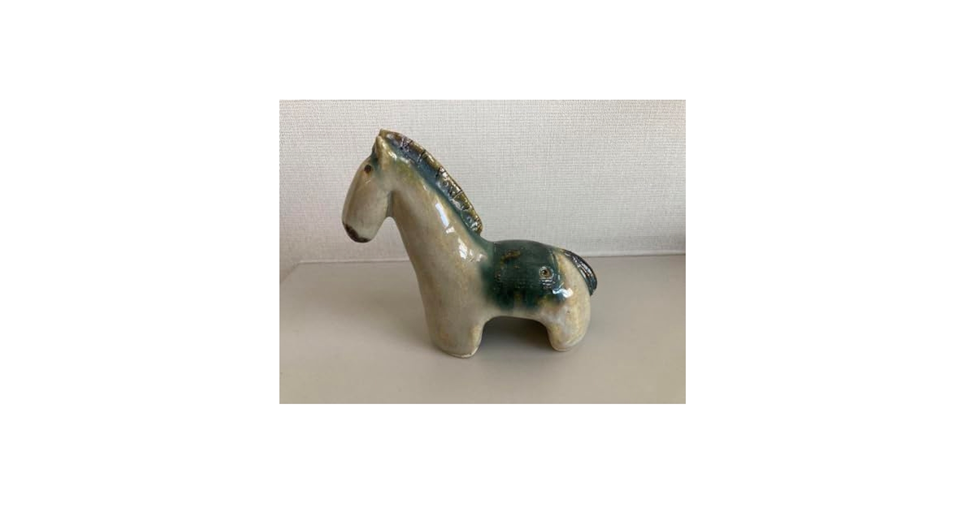 レア物！陶器の可愛いい子馬の絵画 サラブレッド画家｜はじめて馬の絵を描いた日│サラブレッド画家