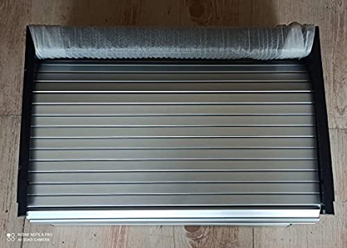 Image of DBR Polyvinyl Chloride PVC Rolling Shutter Standing ShelfSilver For Kitchen Under Cabinet Width 60 CM (600 X 1320 MM)