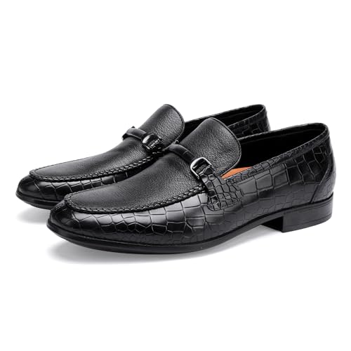 Men's Leather Dress Shoes Classic Slip on Loafers Penny Loafers for Men