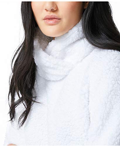Nautica Women's Mock Neck Sherpa Sweater4
