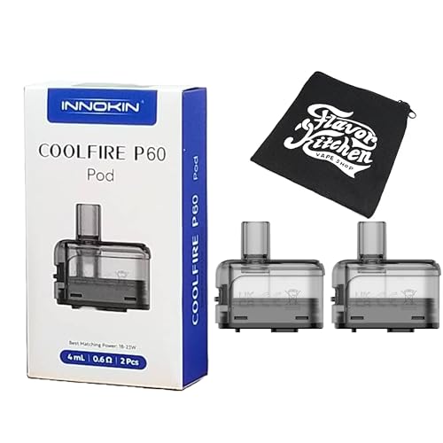 yCOOLFIRE P60zINNOKIN COOLFIRE P60p pJ[gbW 2bRČ^b0.8 / 0.6 / 0.4 I\bgbvtBETChGAt[ΉbVAPE dq^oRp POD FlavorKitch