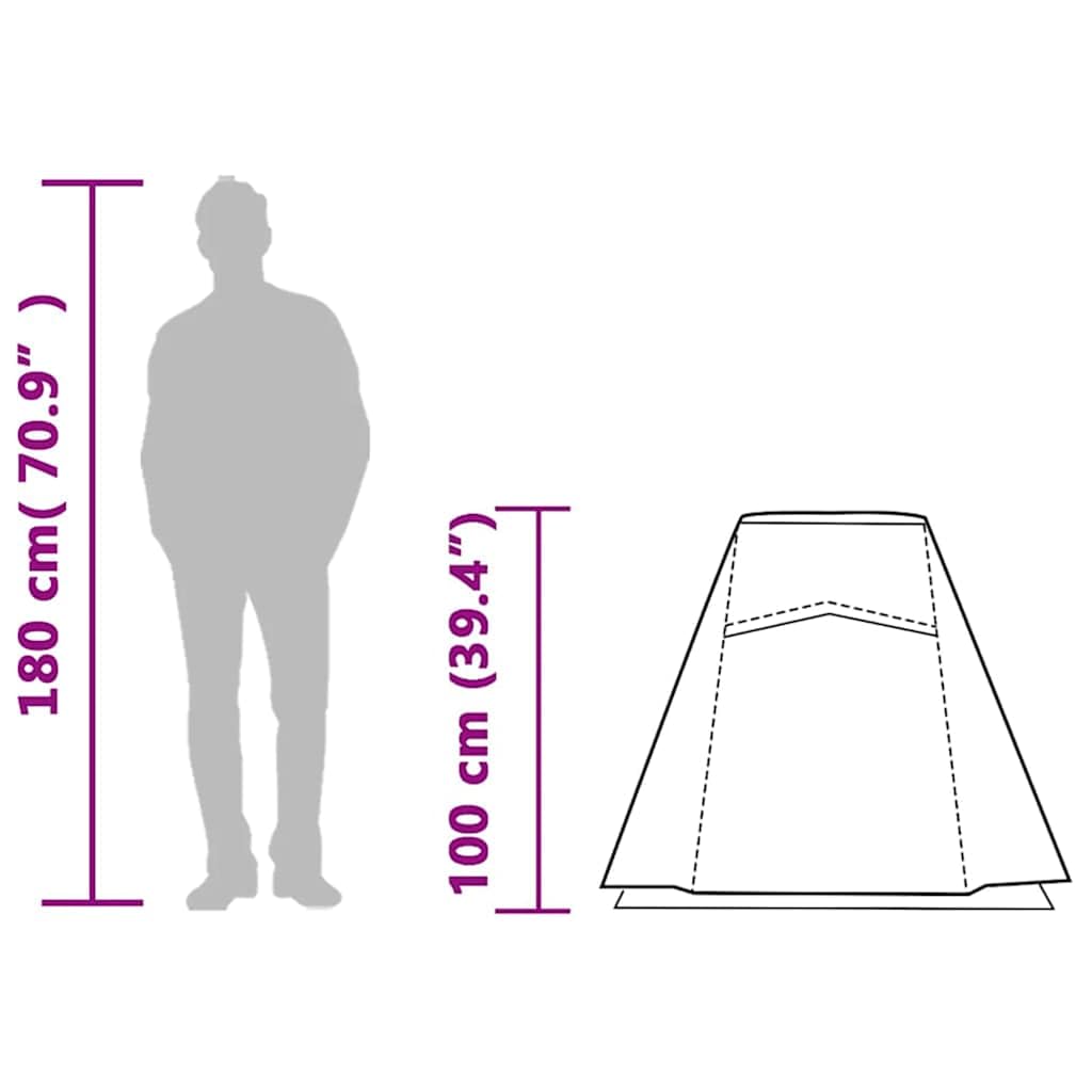 vidaXL Tente de Camping Tunnel 1 Personne Imperméable Abri Jardin Terrasse