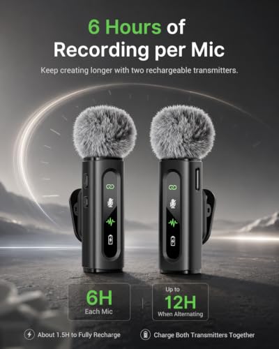 USB C Lavalier Microphone Wireless Mini Mic for Type-C Android Phone/Tablet/PC Video Recording Clip-on Mics with Rotatable Clip&Denoise Recording, Ideal for Vlog Tiktok Youtube Podcast Content Creator - image 6