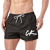  Calvin Klein Short Drawstring Bañador, Pvh Black, L para Hombre
