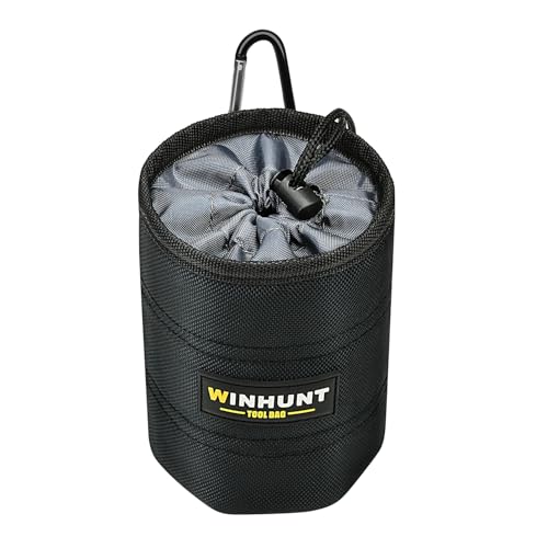 WINHUNT Bolsa de herramientas, bolsa de herramientas para tornillos y clavos, gruesa para resistencia al desgaste, ideal para herramientas industriales, bolsa de almacenamiento