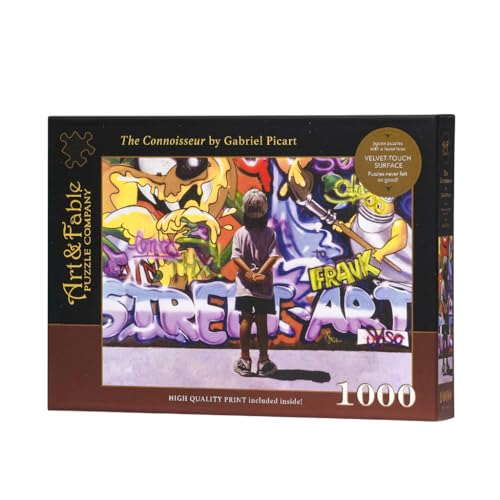 Art & Fable, The Connoisseur by Gabriel Picart, 1000 Piece Fine Artwork Premium Adult Jigsaw Puzzle - Perfect for Game Nights, Gifting, and Family Fun