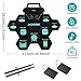 AODSK Electronic Drum Set,9 Practice Pad with Headphone Jack,Roll-up Machine Built-in Speaker Drum Pedals Drum Sticks,Great Holiday Christmas Birthday Gift