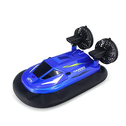 2.4G Large Remote Control Hovercraft Full Function High Speed Boat Water & ice Land Walking 1/14 Scale 9.3mph (15kmh) RC watercrafts for Big boy 14 Years Old + - Thumbnail 2