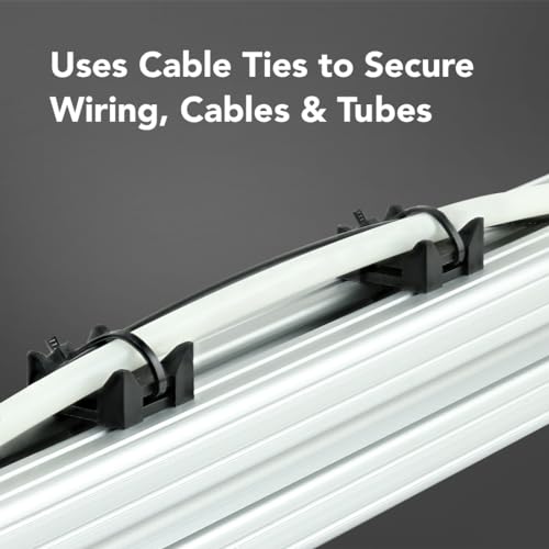 8020, 12314, 10 and 25 Series Nylon Cable Zip Tie Mounting Block 80/20 Cable Tie Mount for Wire Management (25 Pack) miniatura 5