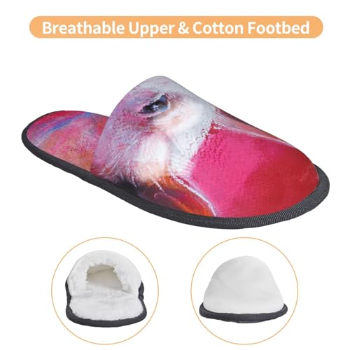 Pig Print House Slippers For Women And Men,Soft Slippers With Memory Foam,Non-Slip Indoor Home Shoes3