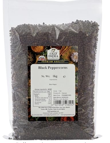 Old India Black Peppercorns 1kg