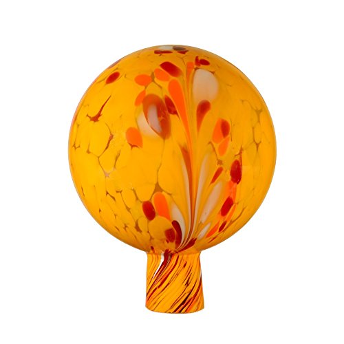 Thüringer Weihnacht Rosenkugel Gartenkugel aus Glas | 15 cm für...