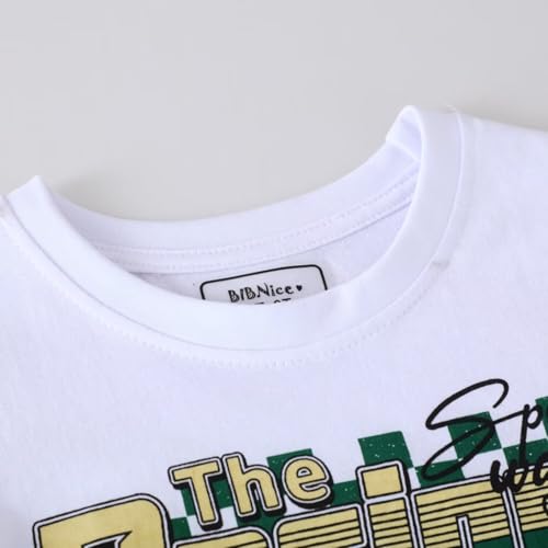 Image of Toddler Boy Clothes Kids Summer Cotton Outfits Shirt Short Sets Size 2-7