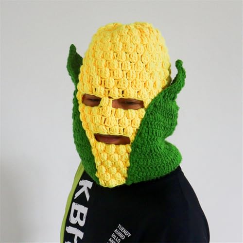 Bonnet de maïs et pull tricoté avec cache-cou pour activité hivernale