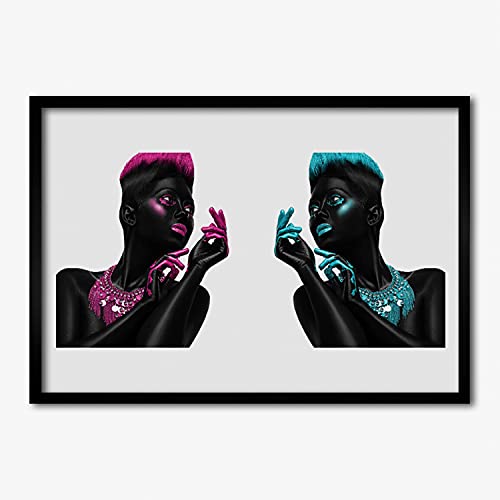 Affiche encadrée déco murale grand format 70x50 pour habiller un mur