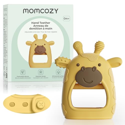 Momcozy Baby Teether Toys | Baby Teething Toys | Baby Teething Relief | Food Grade Silicone Teether Baby Toys | Baby Teether 0-6 Months | Teething Toy...