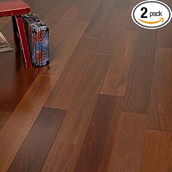 Brazilian Walnut Prefinished Solid Wood Floor, 3 1/4" x 3/4" Clear Grade, Sample, by Hurst Hardwoods