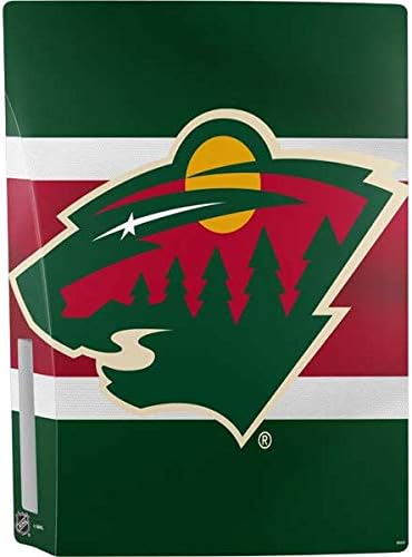 Skinit Decal Gaming Skin Compatible with PS5 Bundle - Officially Licensed NHL Minnesota Wild Jersey Design