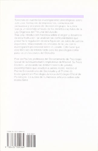 El tribunal del jurado desde la psicología social: Ley Orgánica 5/1995