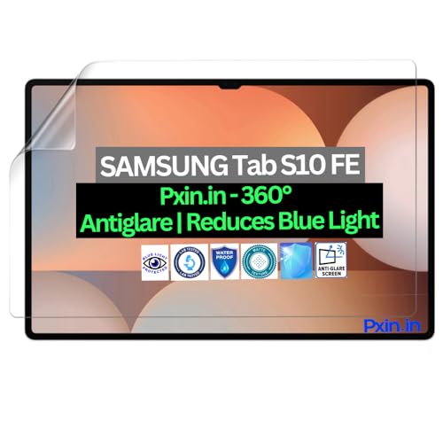 Image of Pxin Tablet Anti Bluelight and Anti Glare Screen Guard compatible with SAMSUNG Tab S10 FE | BLUVLightblock Tech | Scratch Proof | Prevents bluelight | Eye Protection | No Dry Eyes