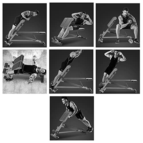 Romeinse Stoel Verstelbare Gewichtsbank Buiksporter Sit-Up Training Bank Priester Bank Workout Bankje For Volledige Alles-in-één Lichaamstraining (Color : Red, S : 135 * 50 * 41cm) - Image 3