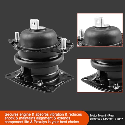 4Pcs Engine Mount Kit, for Honda Pilot V6 3.5L Automatic Transmission FWD 2006-2008, Replace# A65027EL A4551 A4583EL A4532 by pexulys - Image 4