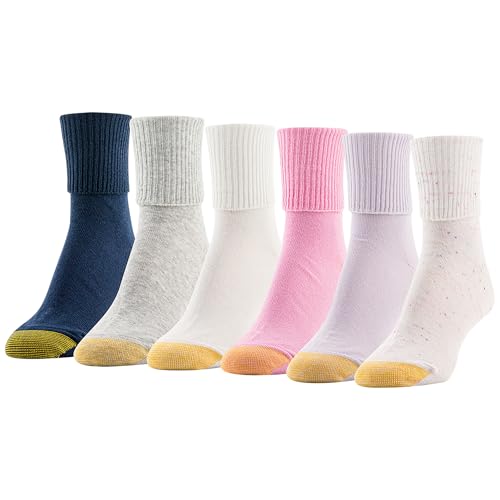 Image of GOLDTOE Women's Classic Turn Cuff Socks, Multipairs