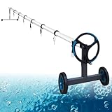 acquaverde | Rullo Avvolgitore per Telo Piscina in Alluminio | 3 Tubolari da 2,15 m Ø80mm | Adatto per Piscine da 3-5 m | Ideale per Copertura Termica o Solare