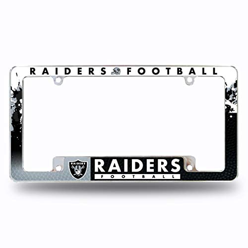 Plaque immatriculation Oakland Raiders en métal pour remplacer un support plastique cassé
