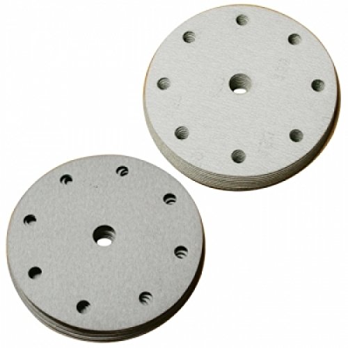 Preisvergleich Produktbild 10 Stück Original Blaufaust® Schleifscheiben Schleifblätter für Exzenterschleifer Schleifmaschine rund Durchmesser: 150 mm mit 9 Löcher 150er Körnung Klett für Metall und Lack