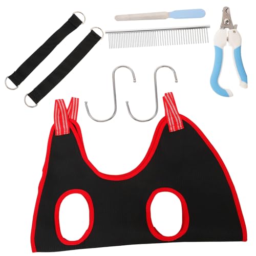 CORHAD Complete Pet Grooming Tools Set Nail Clippers Comb File Sling for Dogs Cats Easy to Use for Trim Random