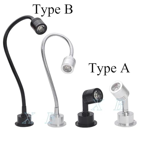 Focos LED regulables de 3W blanco natural 4000K tipo B plata 2