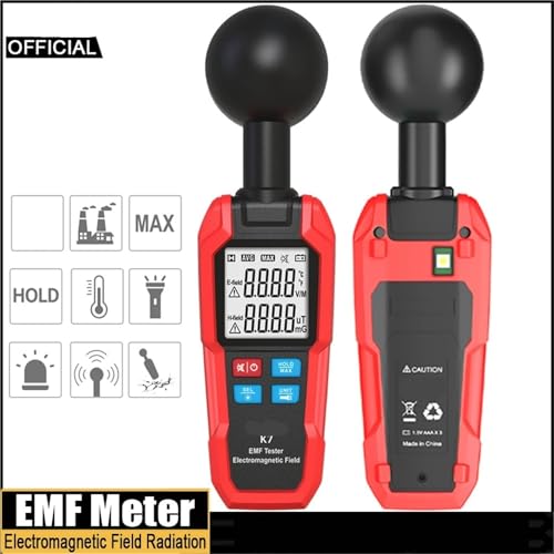 Medidor Profesional de Campo Electromagnético EMF portátil miniatura 6