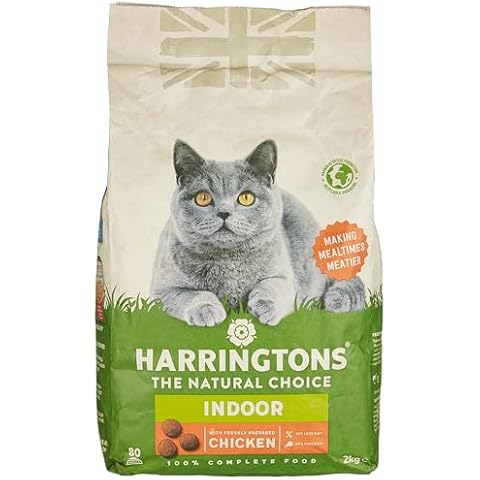 Harringtons Cat Dry Indoor Chicken 2kg Cover