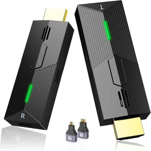 ���C�����XHDMI ����M�@ HDMI���� 30m�`�� 1080P �֌g�^ ��x�� ������ �����ڑ� 2.4G/5GHz�f���A���o���h �ݒ�s�v ���擯�� TV/PC/���j�^�[�Ή�