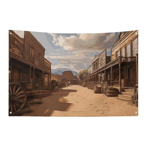 Drapeau de ville de cowboy robuste pour remplacer les bannières fragiles