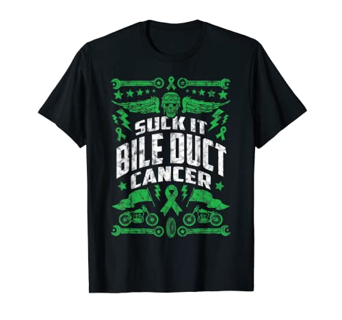 Suck It Bile Duct Cancer | Motocicleta Camiseta