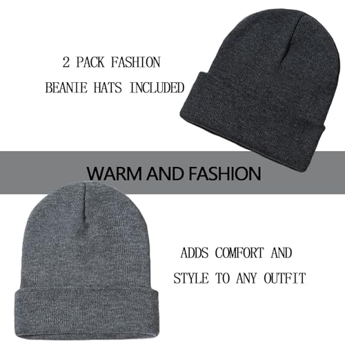 Image of ZOORON Beanie for Men Women Slouchy Winter Beanie Hats Cuffed Skull Caps