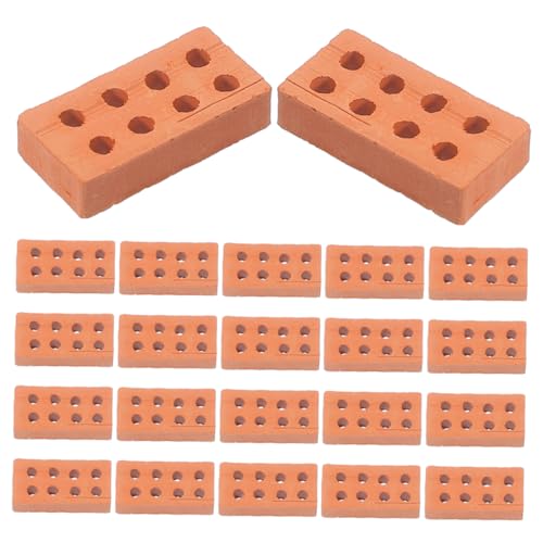 Genérico 25 Uds DIY Modelos De Ladrillos En Miniatura Simulación Mini Modelos De Ladrillos DIY Mini Ladrillos para Materiales De Construcción DIY