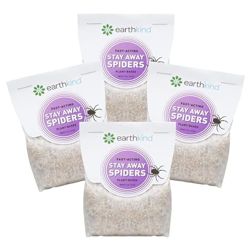 Stay Away Spiders Deterrent Pouches - Indoor Spider Deterrent for Attic, Crawl Space, Window Sill & More - with Plant-Based Ingredients & Essential Oils - 4-Pack