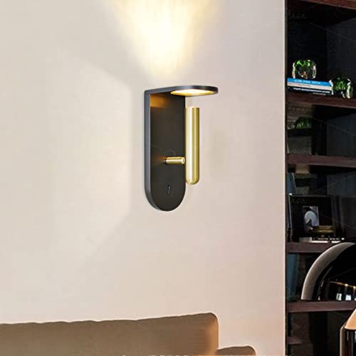 Innen Wandlampe Licht und Schatten Rotierende Design Leselampe Einfache Dekoration Schlafzimmer Studie Wandlampe Stecker in Nacht Licht Licht Sensor Nachtlichter Smart Nachtlicht LED Wandleuchten ( Co