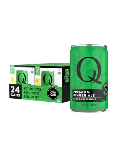 Q Mixers Premium Ginger Ale, Premium Cocktail Mixer Made with Real Ingredients, 7.5 Fl oz (Pack of 24)