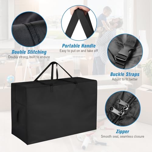 Image of Tri Folding Mattress Storage Bag, Foldable Memory Foam Mattress Case, Carry Case for Tri-Fold Guest Bed Mattresses Fits 4-6 Inch Twin XL Mattresses(Mattresss NOT Included)-40 inch L x 18 inch W x 27 inch H