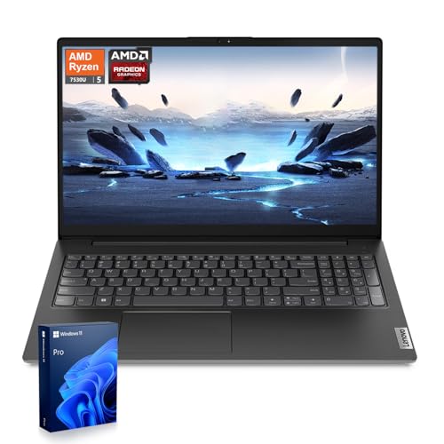 Image of Lenovo V15 G4 15.6 inch FHD Laptop AMD Ryzen 5 7430U, 16GB RAM 512GB SSD, Wi-Fi 6 Windows 11 Pro Black